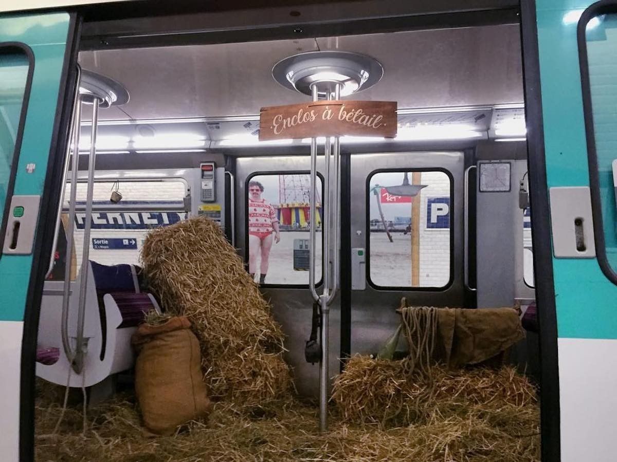 Paris : une rame de la ligne 13 transformée en bétaillère pour dénoncer les conditions de transport #2