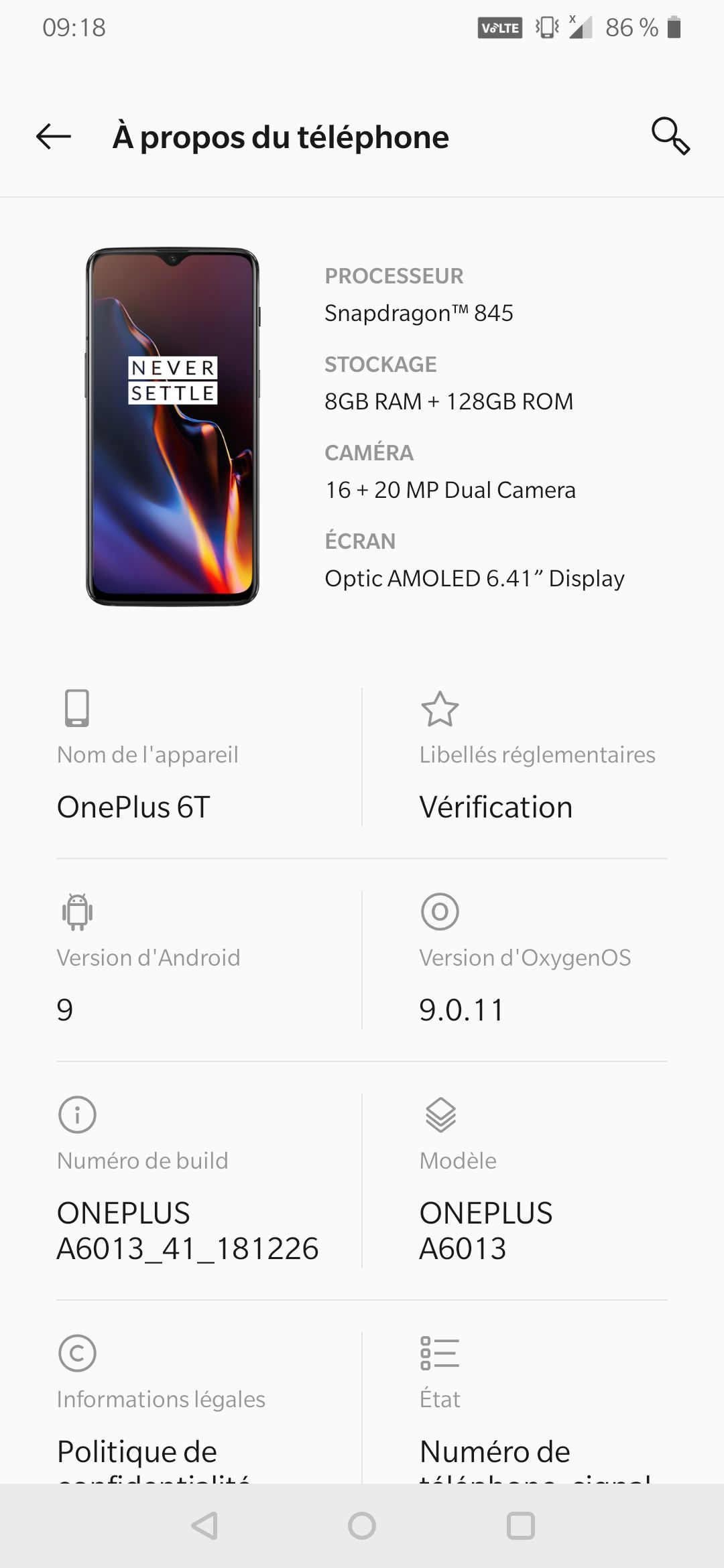 Test OnePlus 6T : un excellent smartphone à moins de 400€ #11