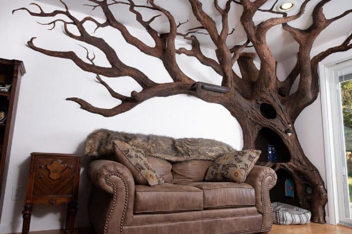 Cet arbre à chat grandeur nature est complètement dingue
