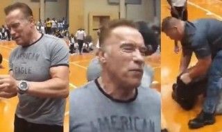 Arnold Schwarzenegger violemment agressé lors d'un événement sportif