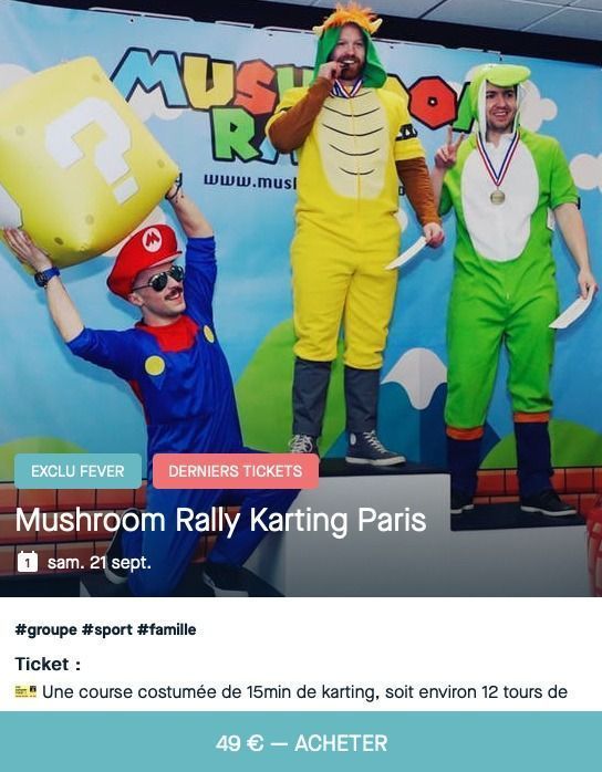 Paris : une course Mario Kart grande nature en septembre prochain