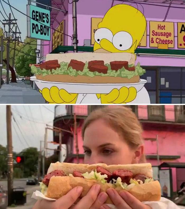 2 copines reproduisent des scènes des Simpson #11