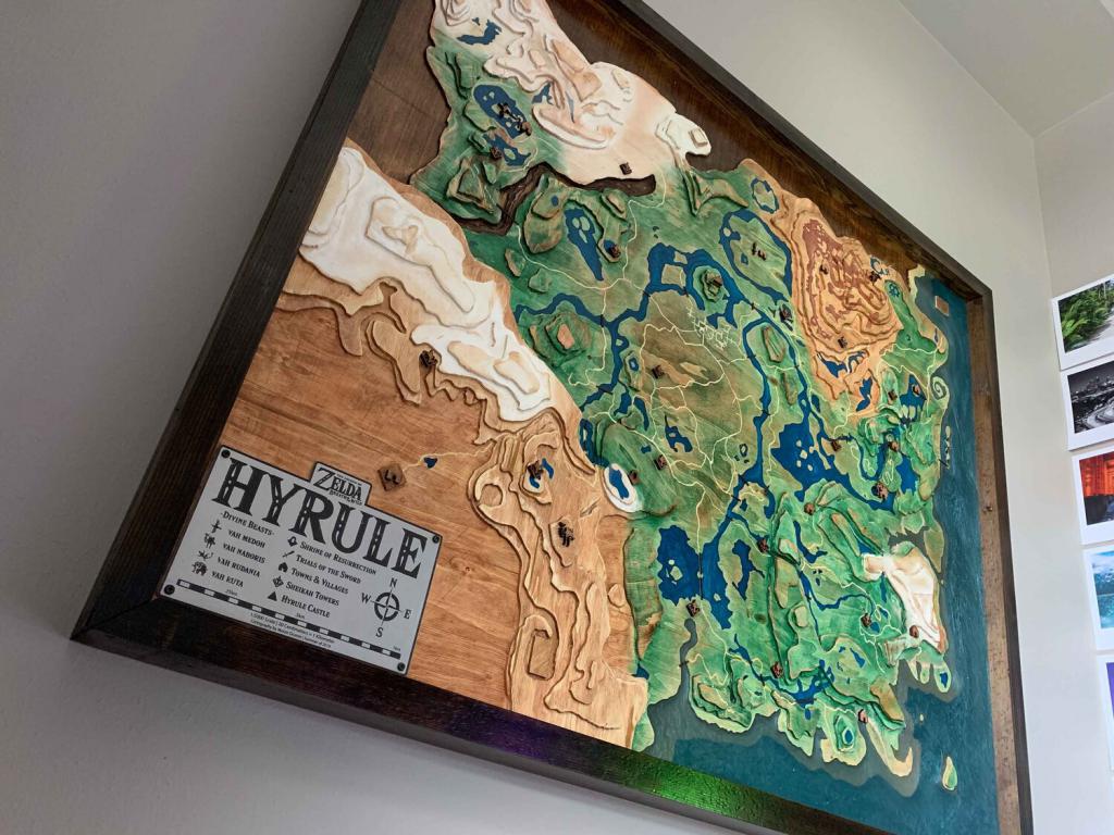 Un fan de Zelda sculpte une gigantesque carte d'Hyrule #2