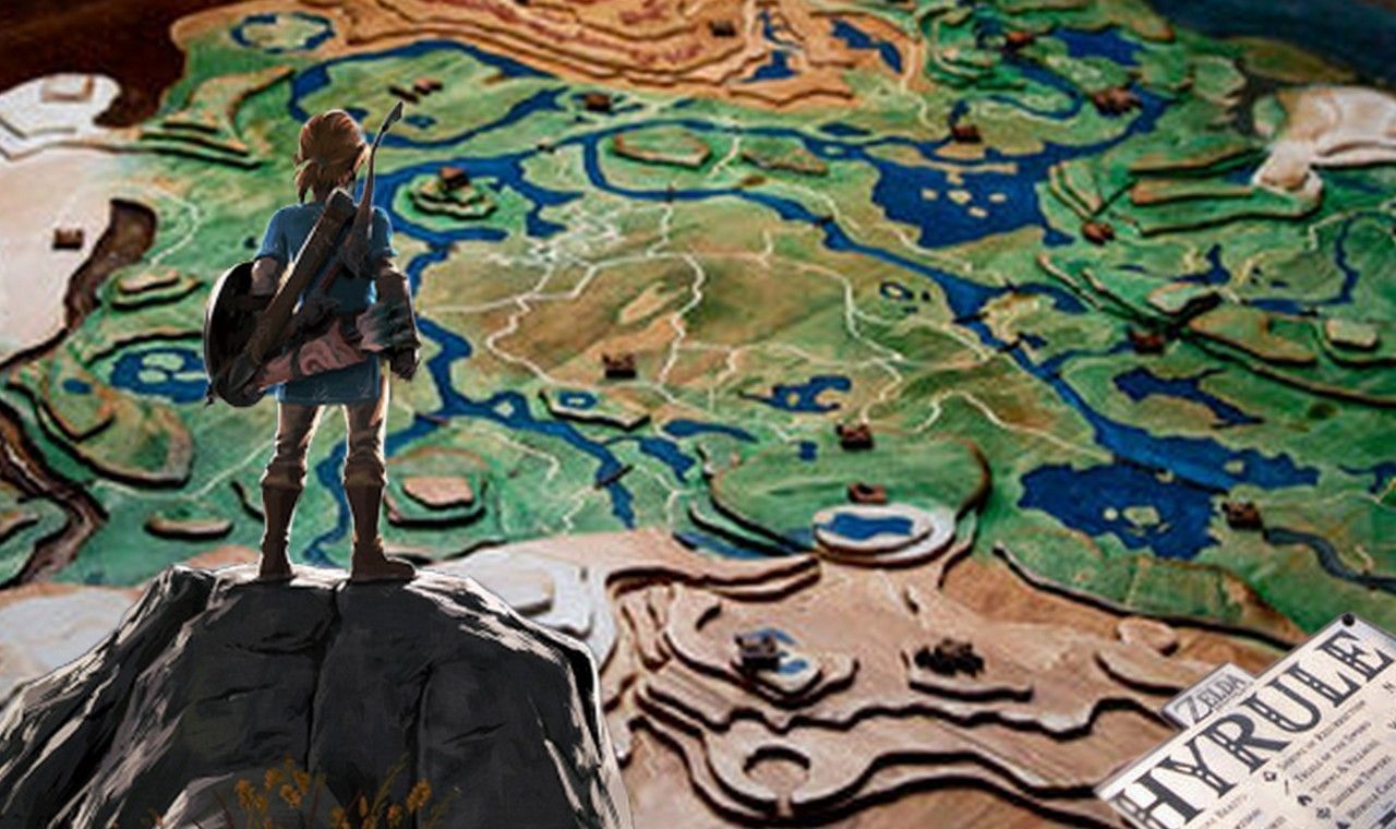 Un fan de Zelda sculpte une gigantesque carte d'Hyrule