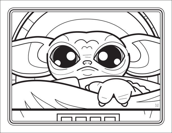 Baby Yoda : un livret de coloriage à télécharger #2