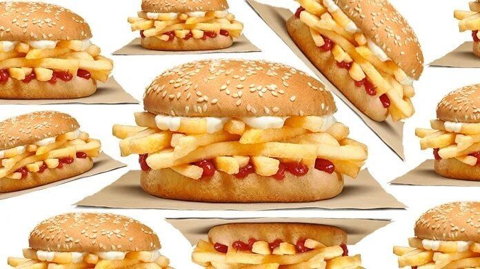 Burger King prépare un hamburger à base de frites et rien d'autre