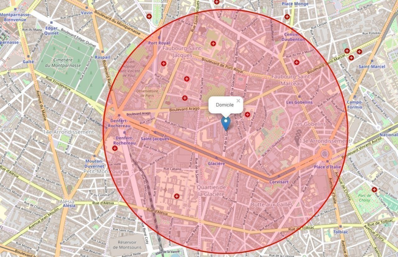 🔥 Confinement : comment afficher un rayon d'1 kilomètre autour de votre domicile #2