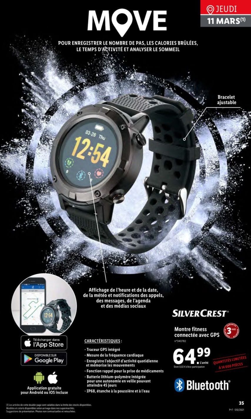 SilverCrest Move: Lidl lance sa nouvelle smartwatch à petit prix