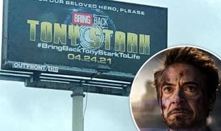 Les fans d'Iron Man demandent le retour de Robert Downey Jr via un panneau publicitaire