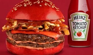 Heinz lance un hamburger dont tous les ingrédients sont au Ketchup