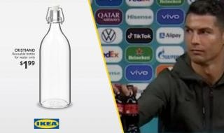 Ikea se paie Coca-Cola avec une bouteille d'eau baptisée CRISTIANO
