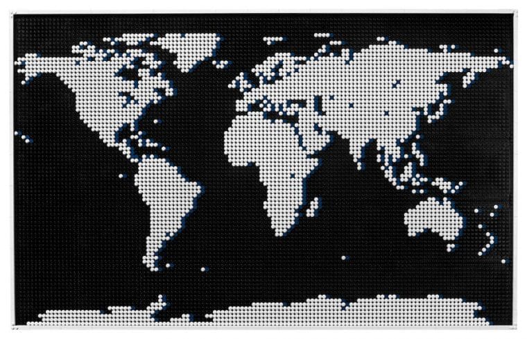 LEGO lance une carte du monde grand format pour indiquer vos voyages #3