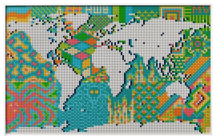 LEGO lance une carte du monde grand format pour indiquer vos voyages #2
