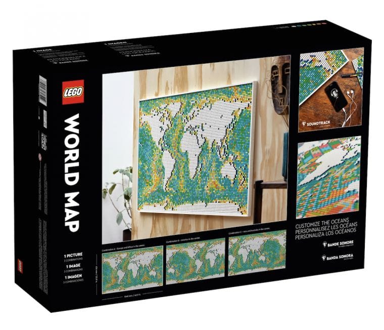 LEGO lance une carte du monde grand format pour indiquer vos voyages #5