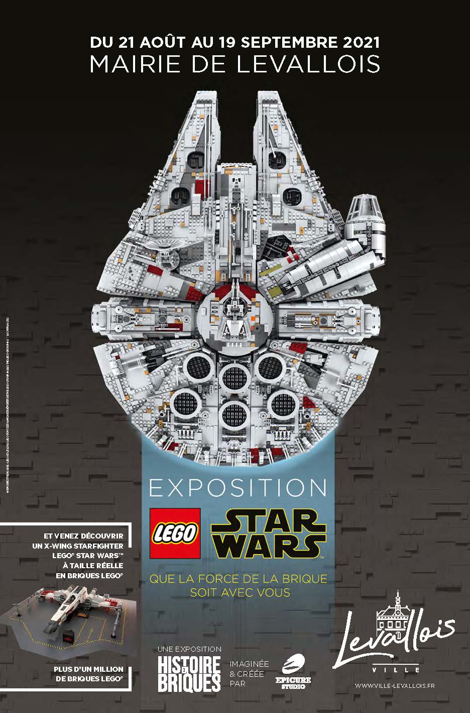 Un X-Wing LEGO grandeur nature à l'expo gratuite LEGO x Star Wars de Levallois