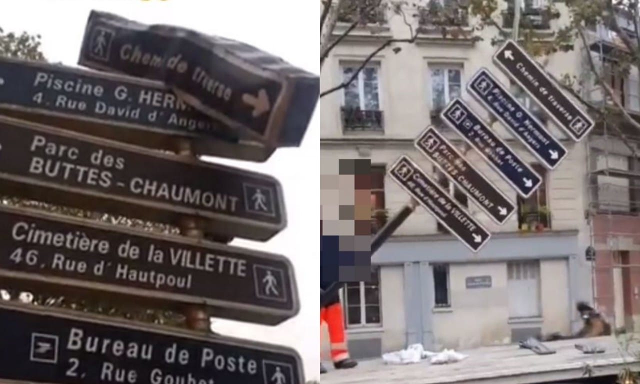 Harry Potter : un panneau ˝Chemin de Traverse˝ installé par la Mairie de Paris par erreur