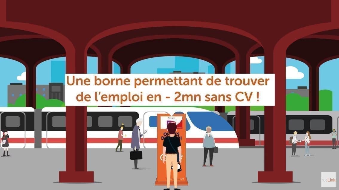 Des bornes interactives permettent désormais de trouver un job dans des centaines de gares SNCF