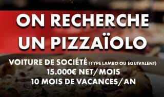 A la recherche de son pizzaoïlo, une pizzéria belge publie une offre percutante