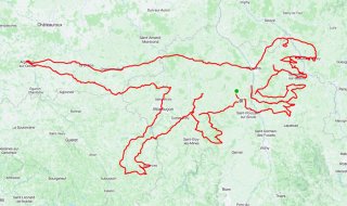 Quatre cyclistes français battent le record du monde du plus grand dessin réalisé avec un GPS