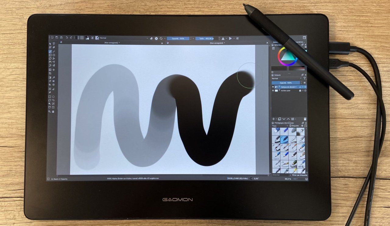 Test Gaomon PD1320, une tablette graphique à petit prix de bonne qualité #13