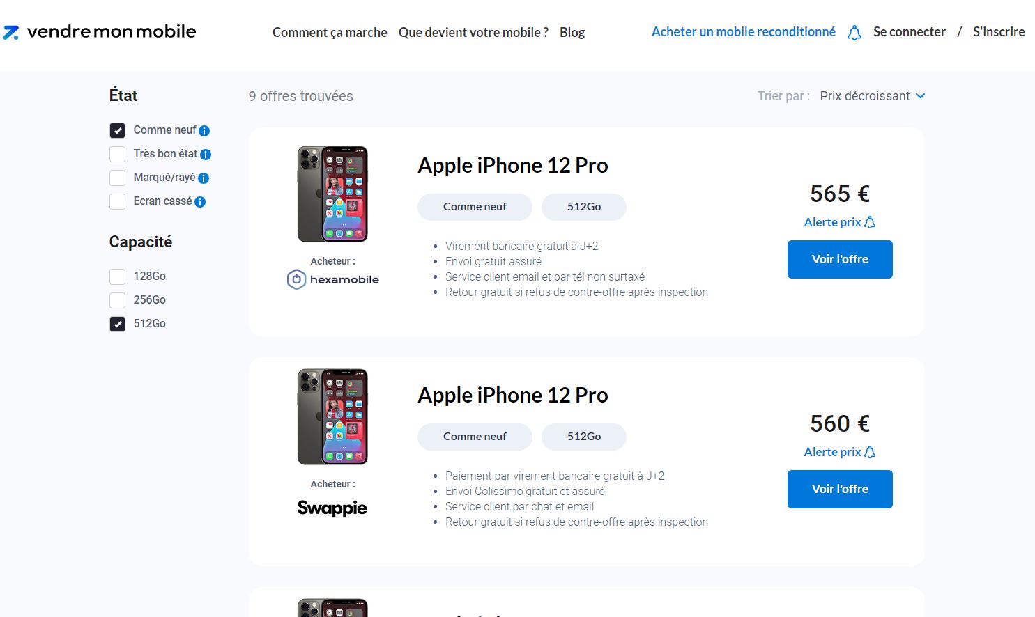 Comparez des centaines d'offres de reprise d'iPhone d'occasion en 2 clics pour le vendre au meilleur prix #7