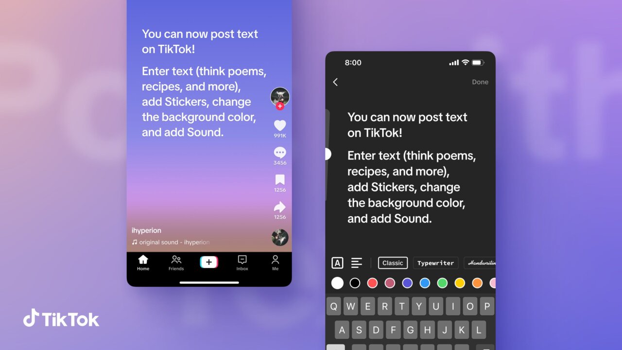 TikTok veut concurrencer Twitter en ajoutant une fonction texte à ses posts