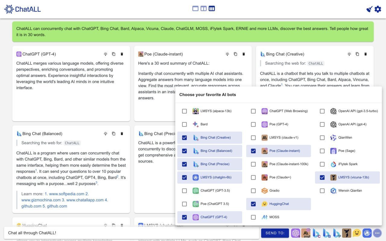 L’application ChatALL permet de discuter avec toutes les IA en même temps #3