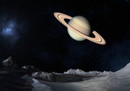 saturn, space, lunar surface