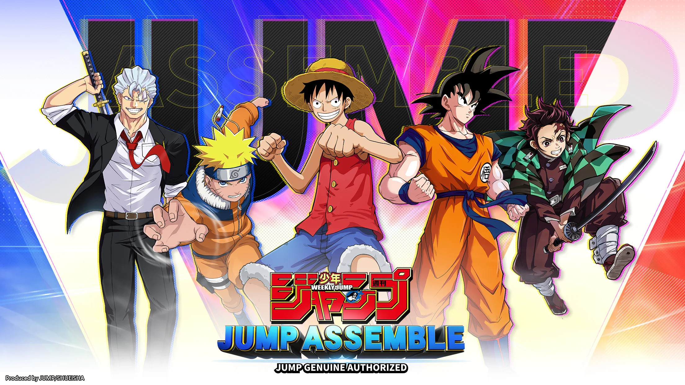 "Jump: Assemble" réunit Goku, Luffy et Naruto dans un jeu mobile pour déterminer qui est le plus fort