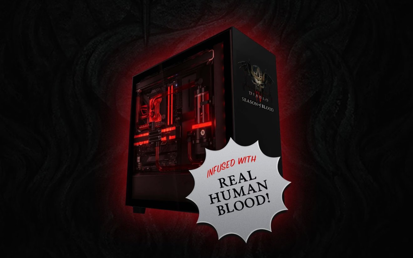 Diablo IV : Blizzard fait gagner un ordinateur avec du sang humain dans son water cooling