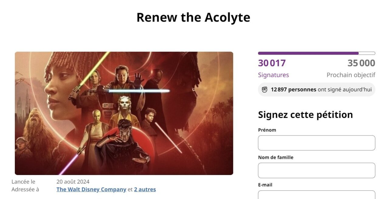 La pétition pour sauver la Saison 2 de The Acolyte recueille 30 000 signatures #4